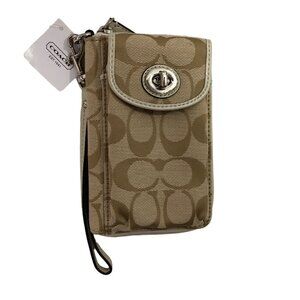 COACH SIGNATURE small WRISTLET /‎ WALLET F50117NWT